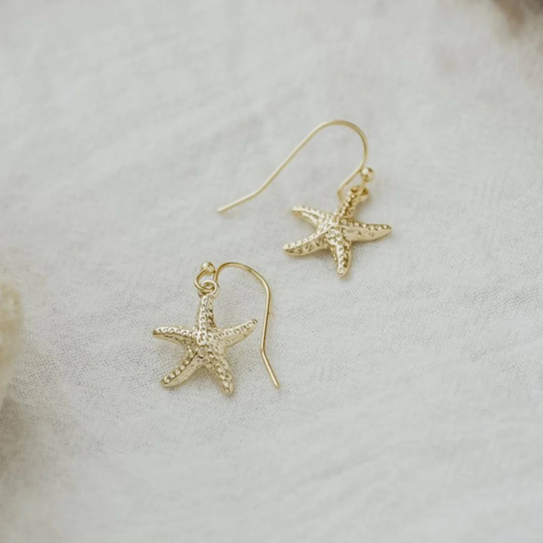Starry Seashell Earrings