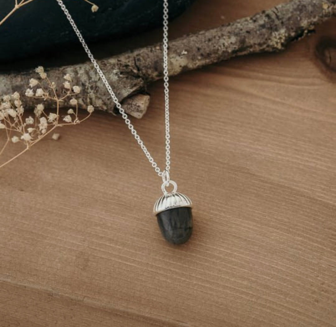 Acorn Stone Necklace