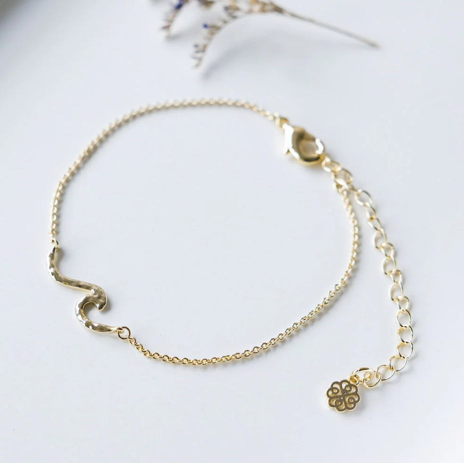 Tiny wave anklet
