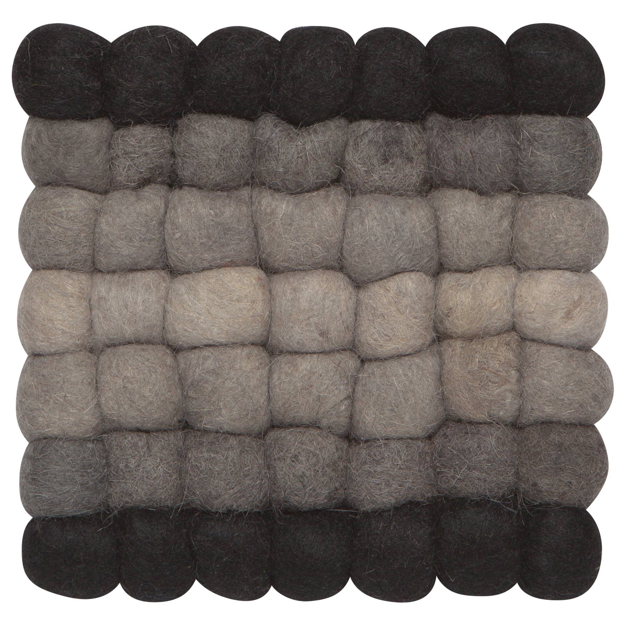 Shadow Recycled Wool Felt Dot Trivet