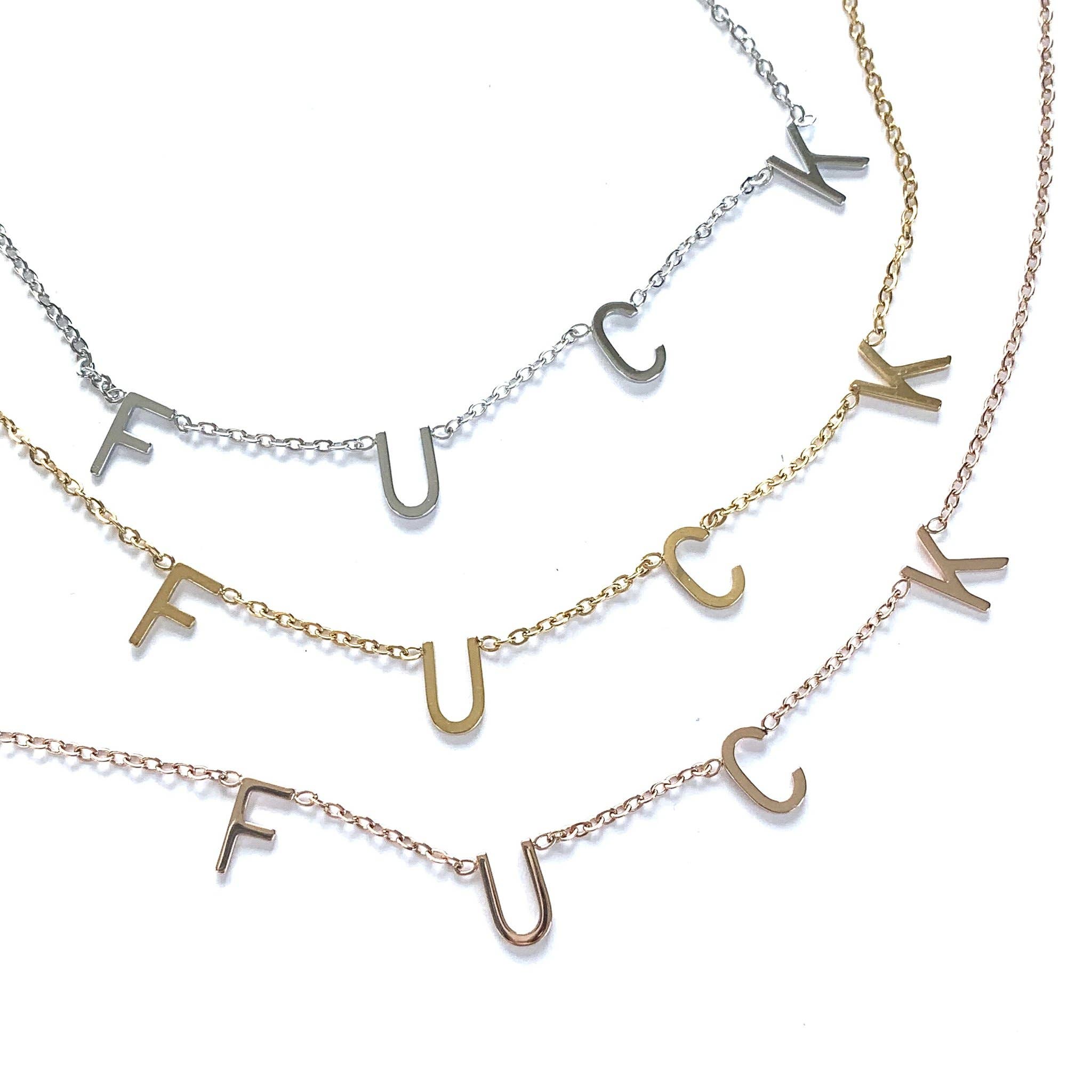 Swear Word Necklace (F*ck)