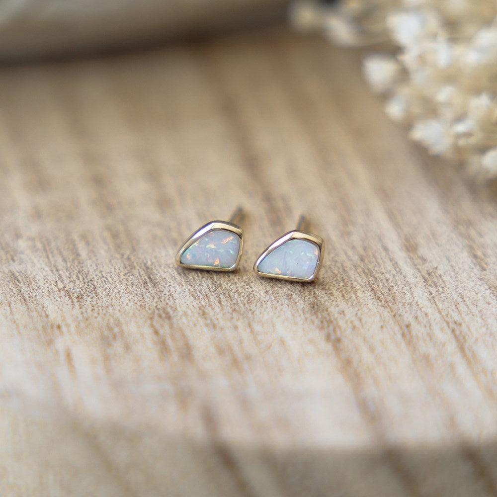 Opal Chip Studs