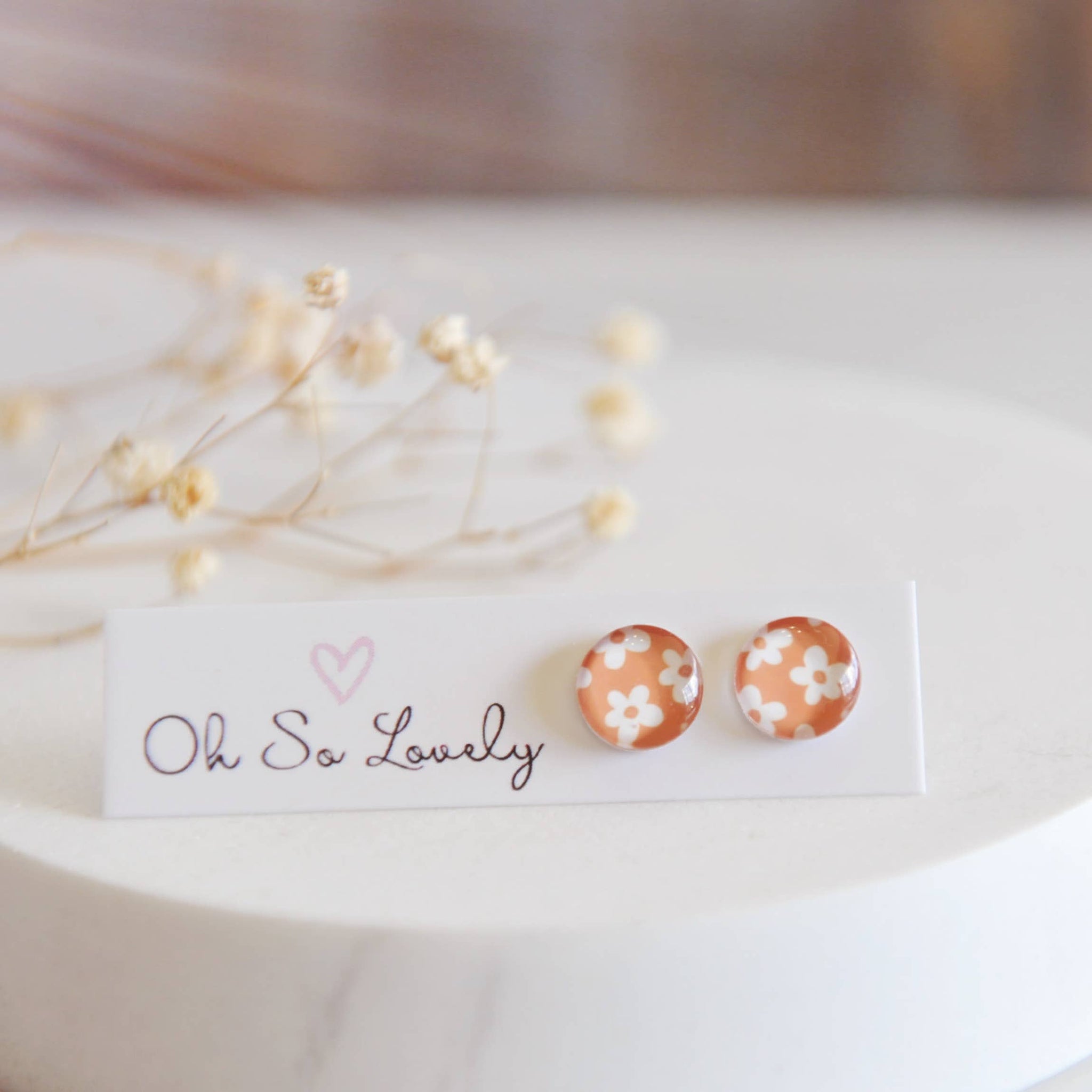 Vintage Florals Stud Earrings
