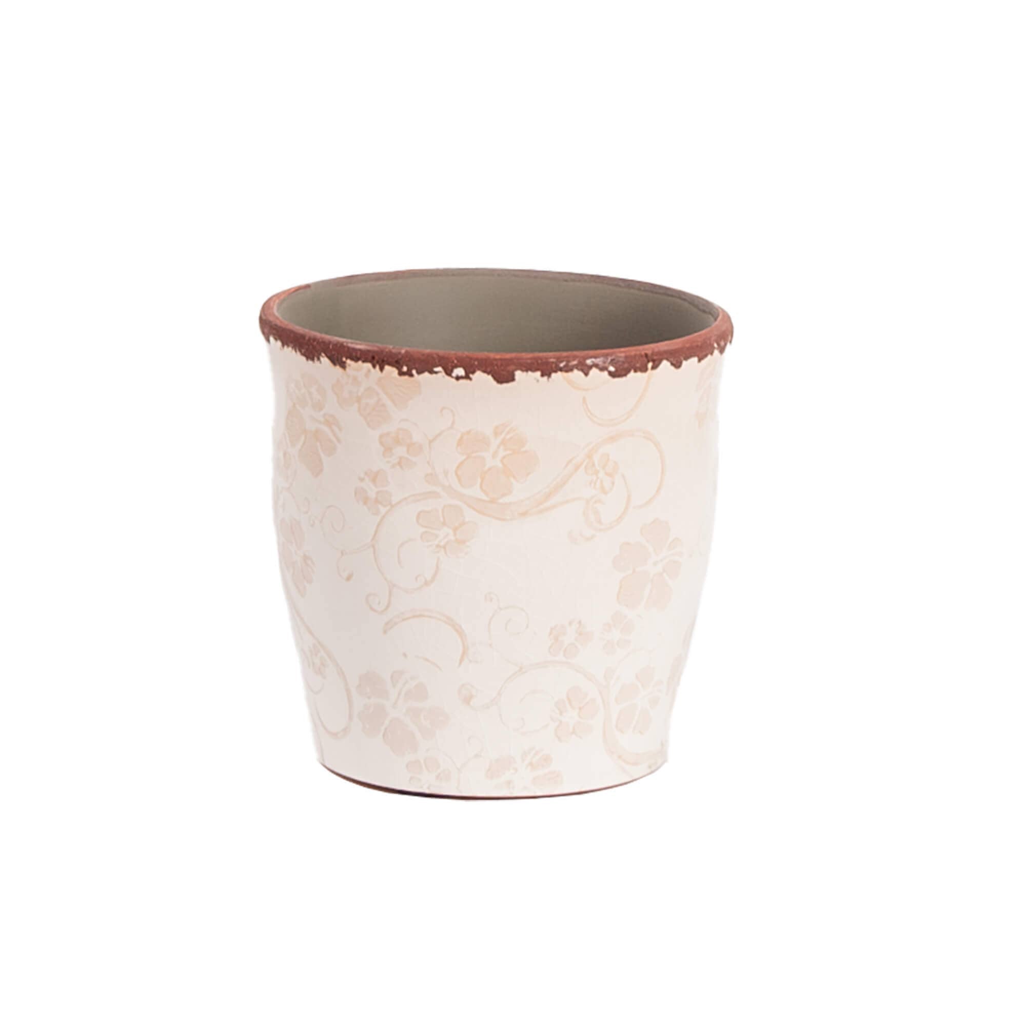 Cream Pot with Floral Pattern - 5"