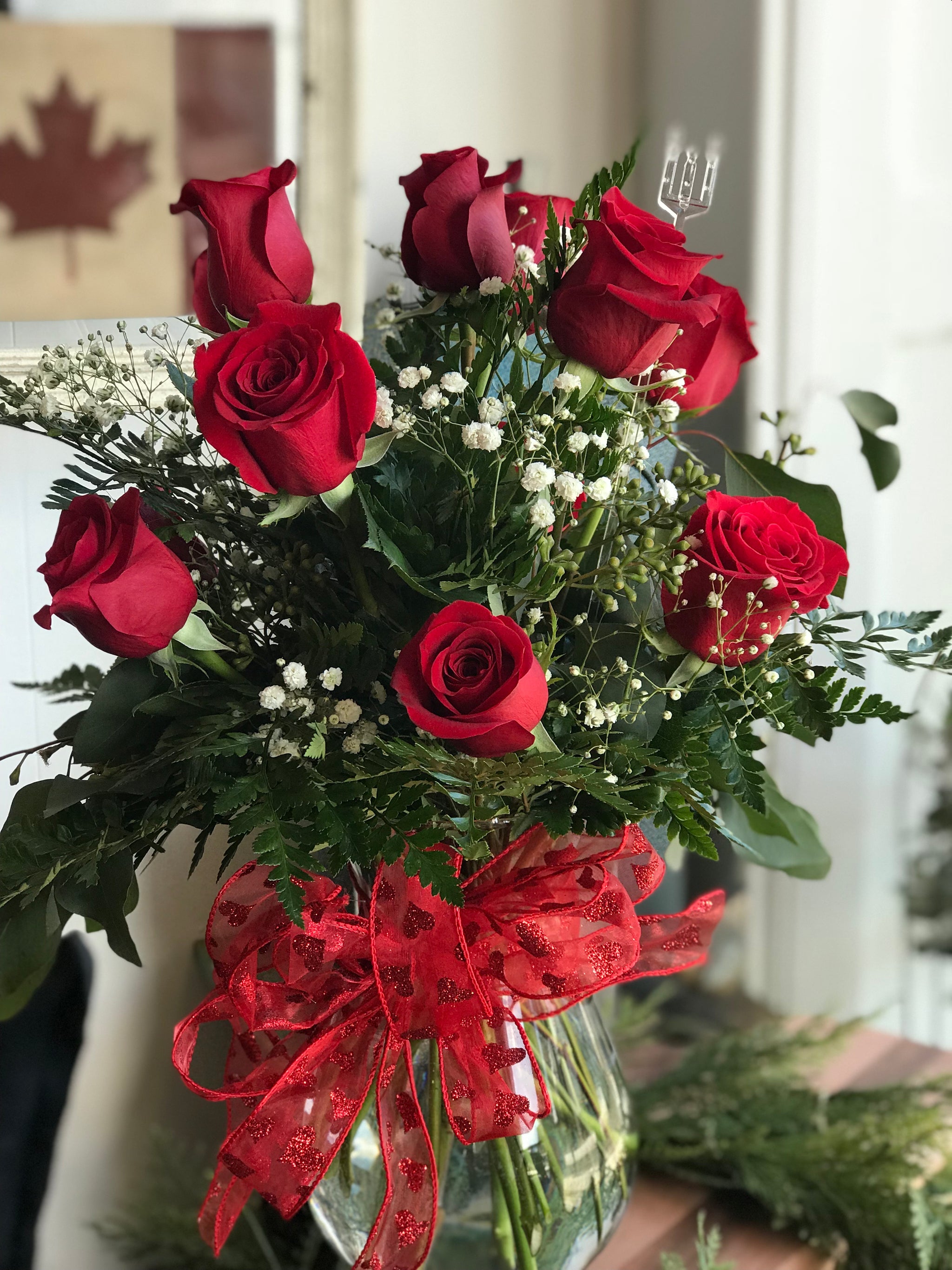 Fresh Roses - Arranged in a Vase