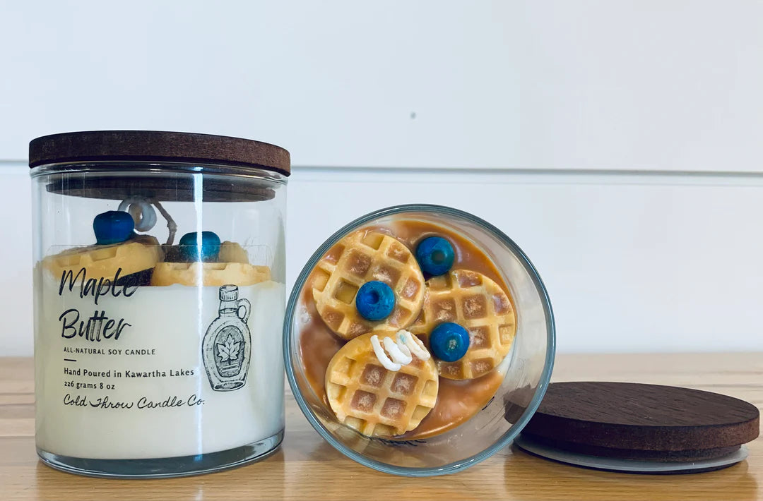 Maple Butter Blueberry Waffle Candle