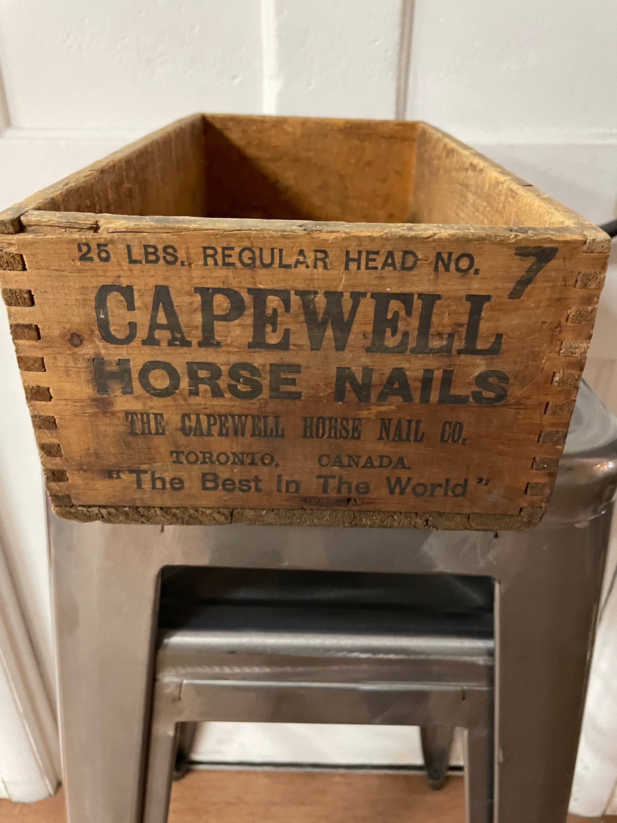Horse Nails Wooden Box