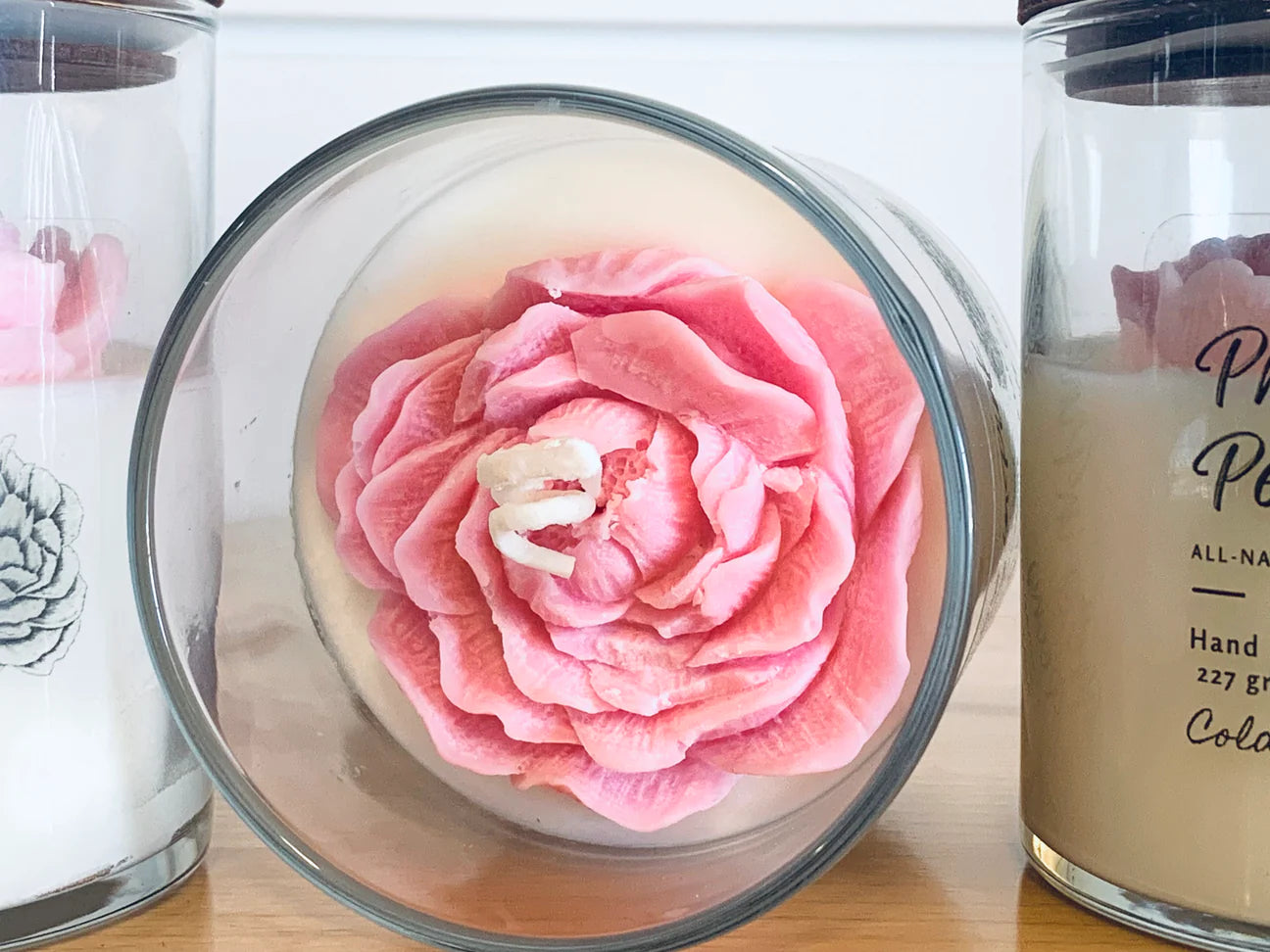 Pretty In Pink Peony Candle
